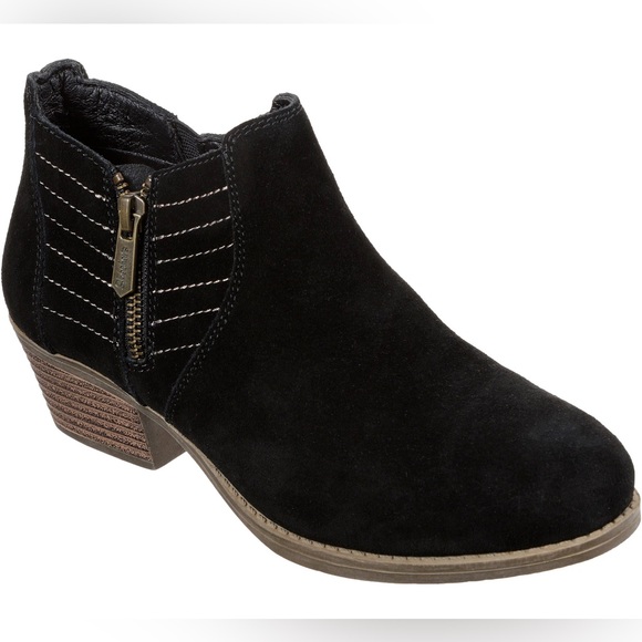 Skechers Shoes - Skechers Women's Lasso-Petrol-Western Influenced Stitched Side Zip Ankle Boot